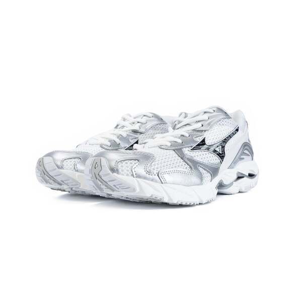 Mizuno 美津濃 Wave Rider 10 D1GA261D05 男 休閒鞋 復古 流行 白 銀