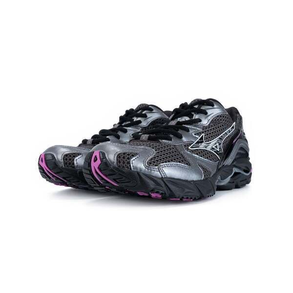Mizuno 美津濃 Wave Rider 10 D1GA261D02 男 休閒鞋 復古 流行 黑銀 桃紅