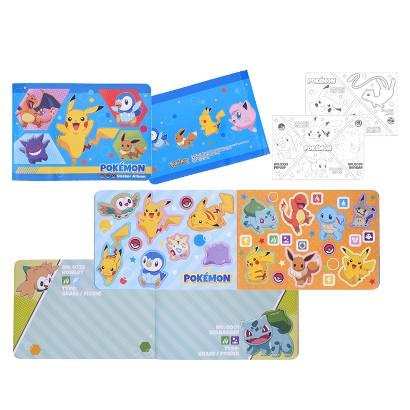 Pokémon 貼紙簿連精美貼紙及填色頁 PKM-6035-2