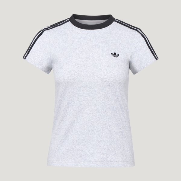 Adidas 愛迪達 Taliored Tee W KT7791 女 T恤 運動上衣 休閒短袖 淺灰 亞版