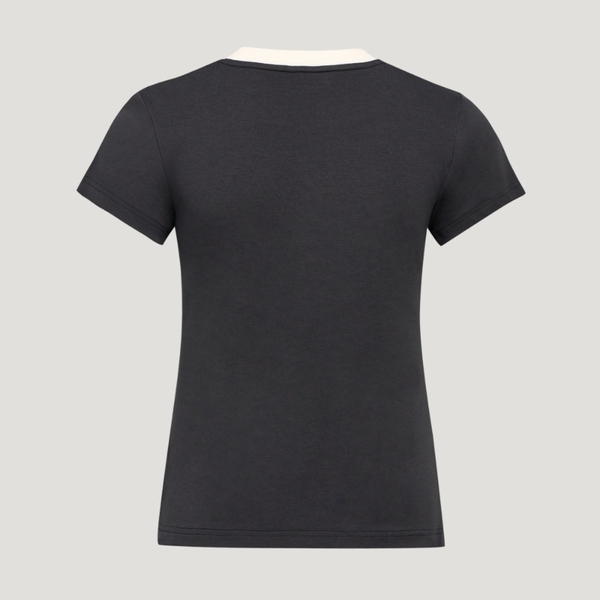 Adidas 愛迪達 Taliored Tee W KT7789 女 T恤 運動上衣 休閒短袖 灰黑 亞版