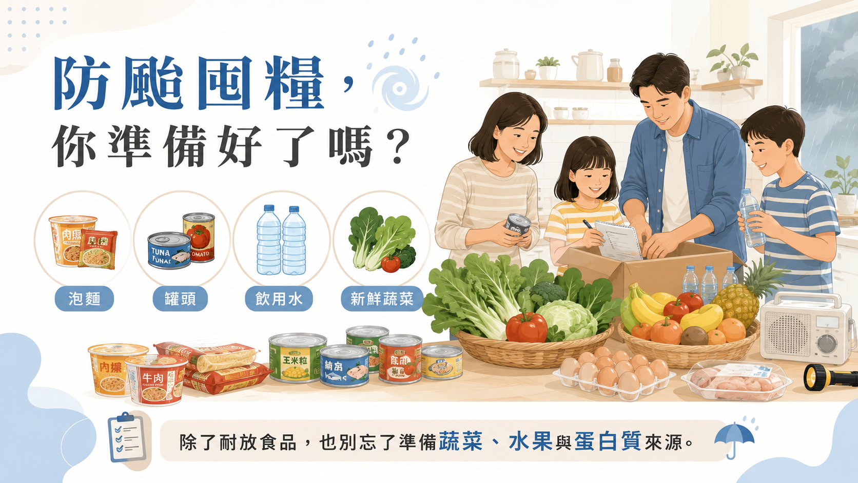 颱風前囤糧準備