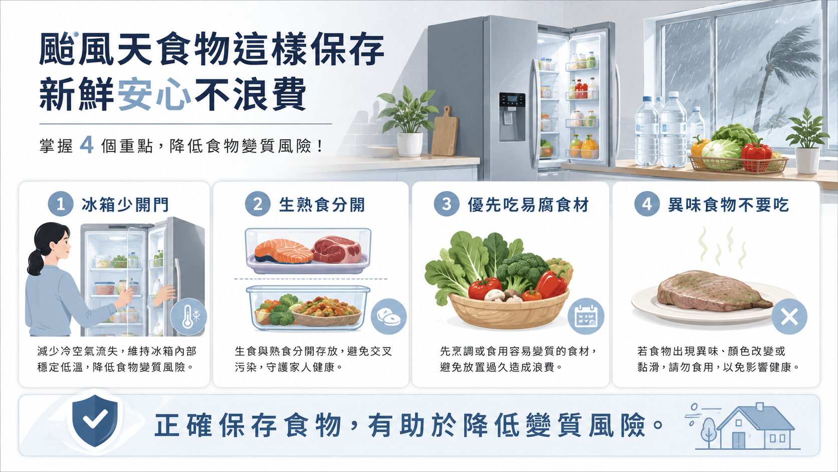 颱風天食物保存