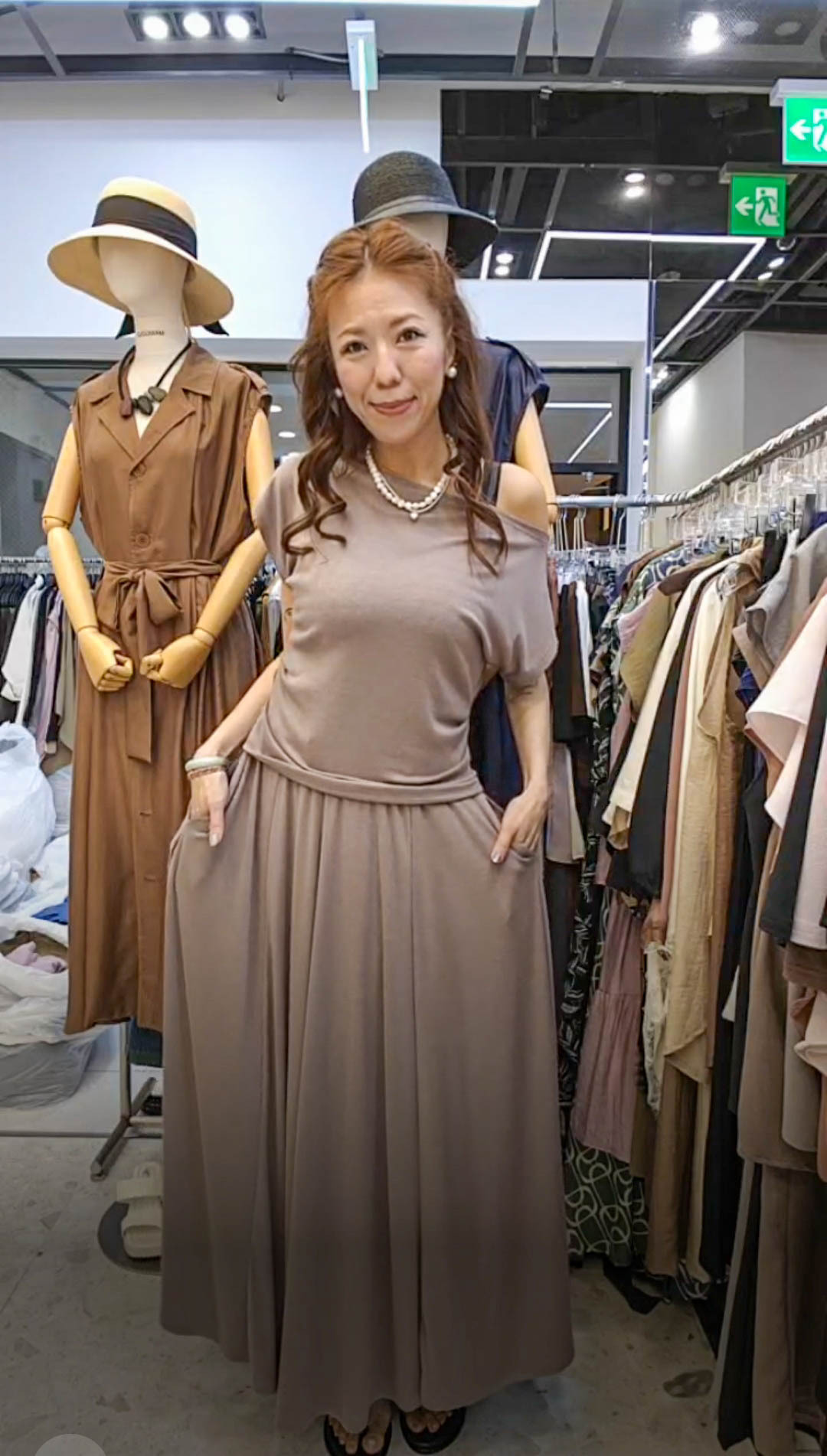 💍K9680  ▶️一字領上衣 👉B:90-138cm L:59cm