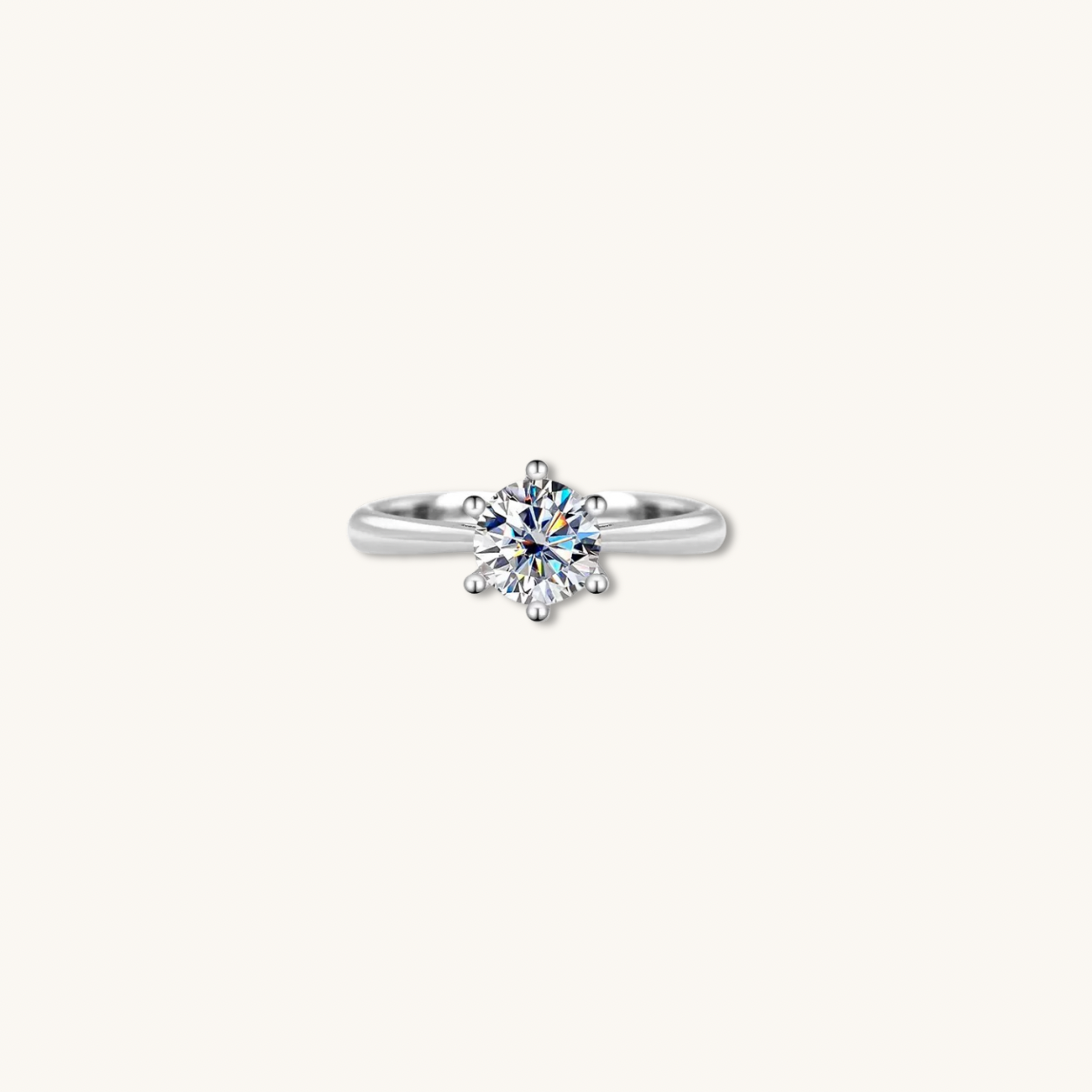Julie Moissanite Ring