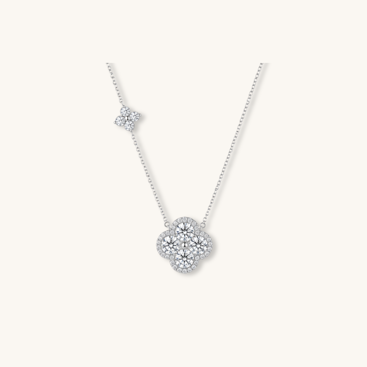 Lumin moissanite necklace