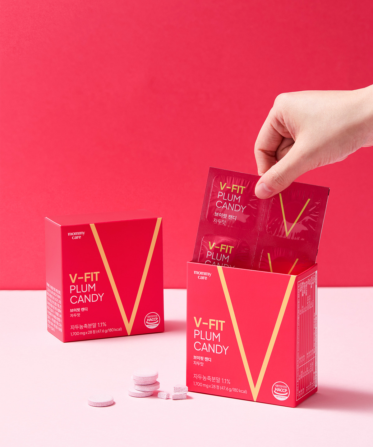 MOMMY CARE 蜜李味V臉消水腫提拉軟糖【一盒28粒】