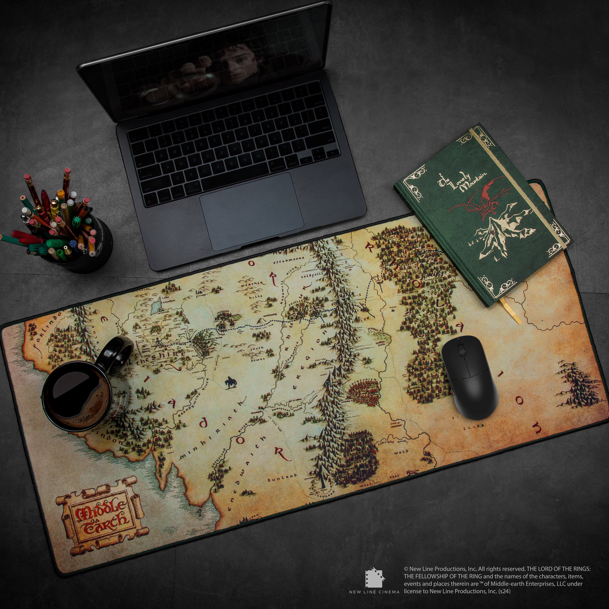 魔戒 - 桌墊 - Middle Earth Map