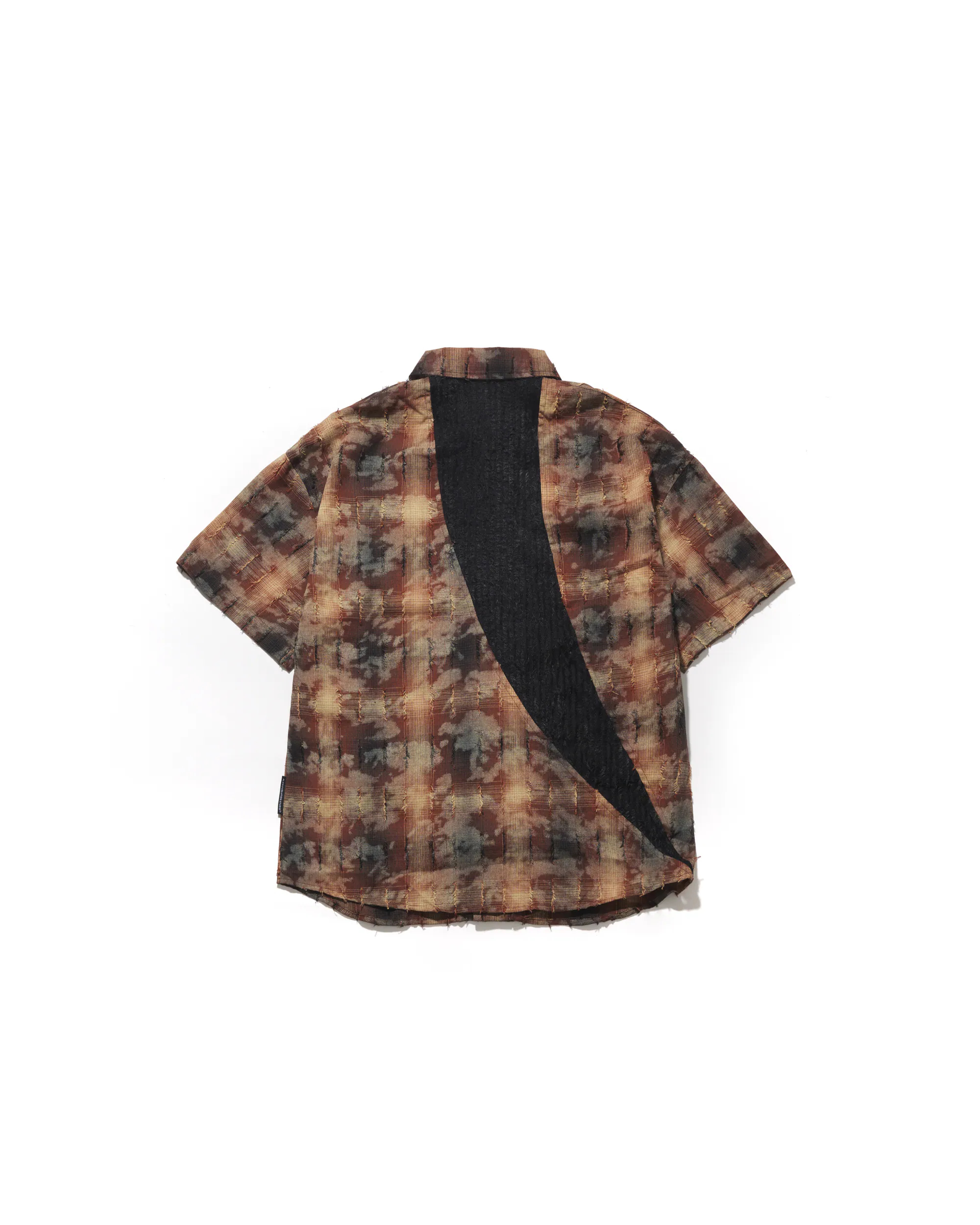 【車庫服飾】AES RECONSTRUCTED SCYTHE WASHED DISTRESSED PLAID SHIRT
