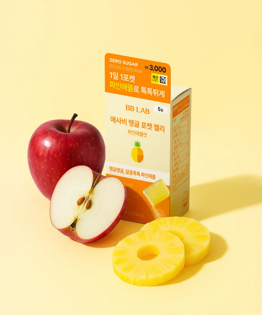 BB LAB 輕盈體態蘋果醋菠蘿高能代謝Q彈果凍條【一盒5包】