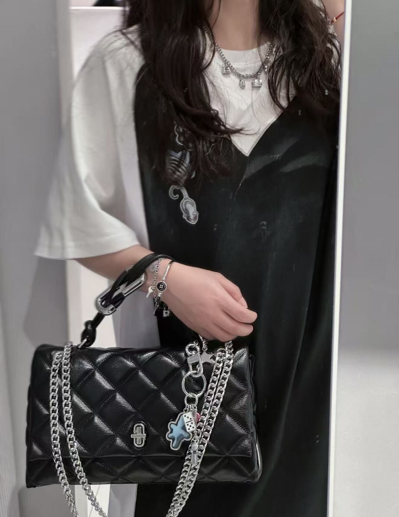 【預購】MARC JACOBS H071008 The Quilted 菱格鏈條肩背包