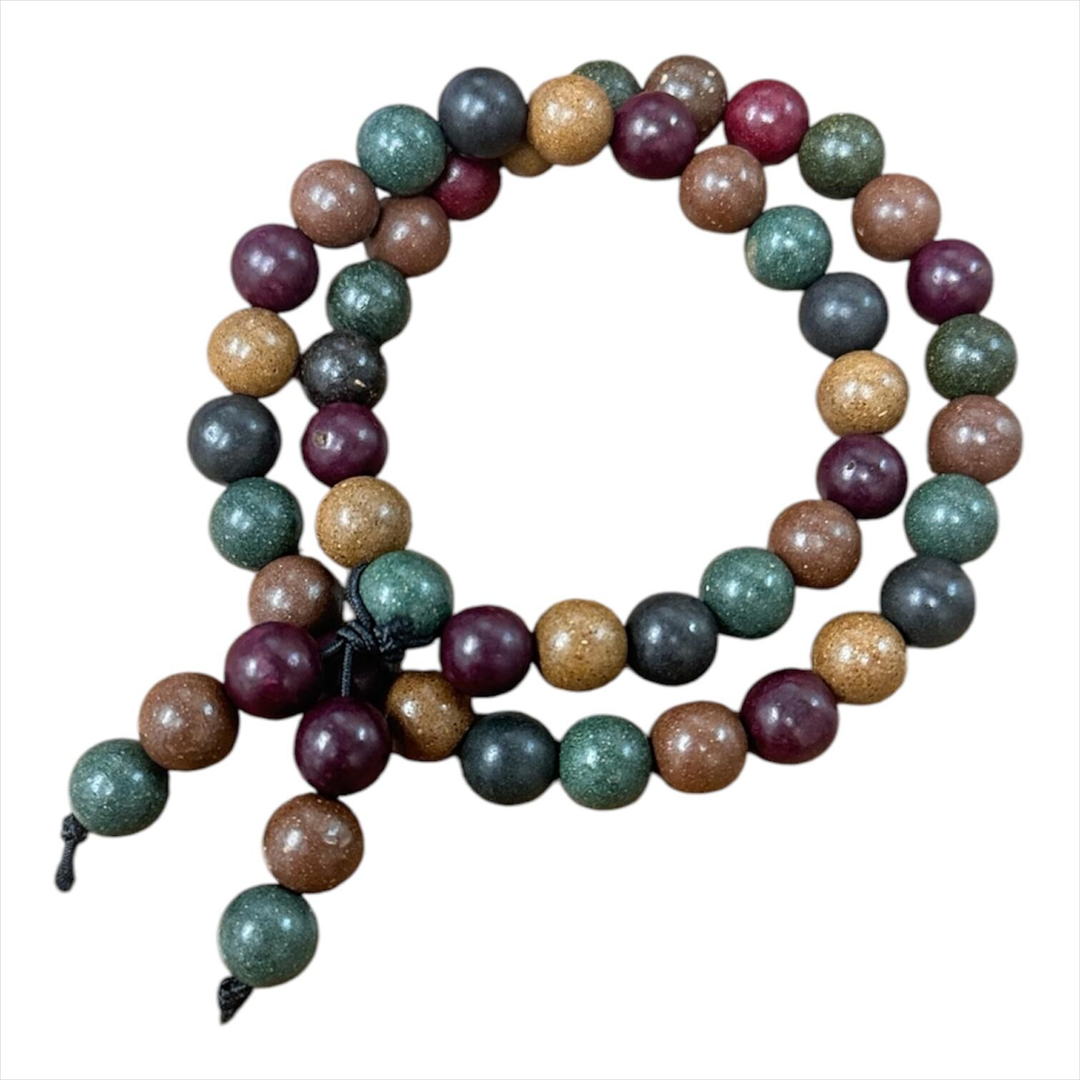 0713PA28-PATSO-FENGSHUI-合香珠雙圈手串8mm經師傅開光 (A28)