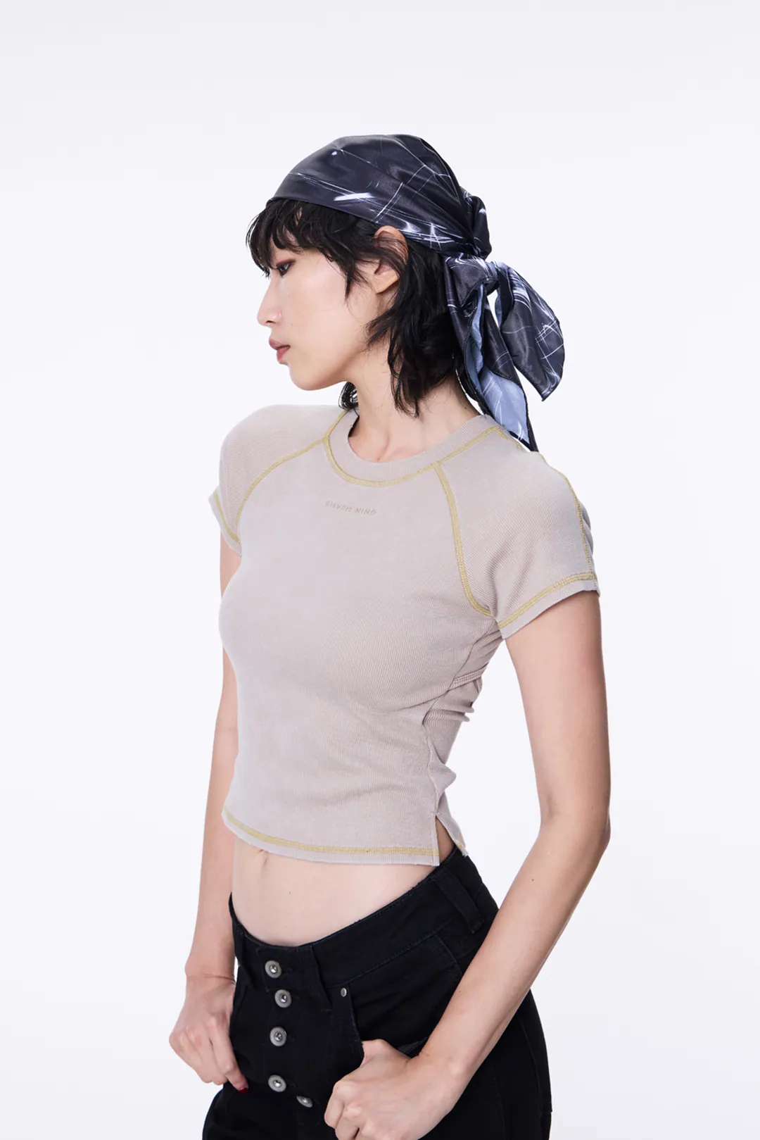 【車庫服飾】SILVER NINE Washed Open-Back logo Top 洗色露背logo上衣 / FRAGMENTS-008