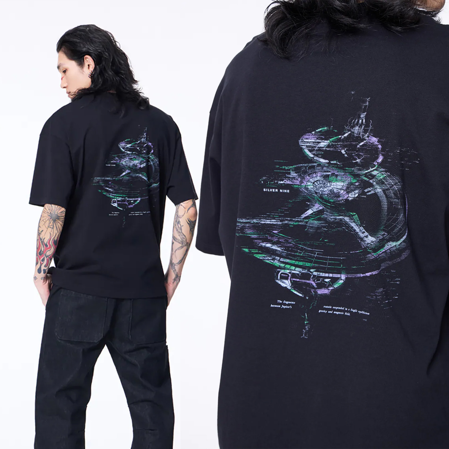 【車庫服飾】SILVER NINE Space Station Tee / FRAGMENTS-009