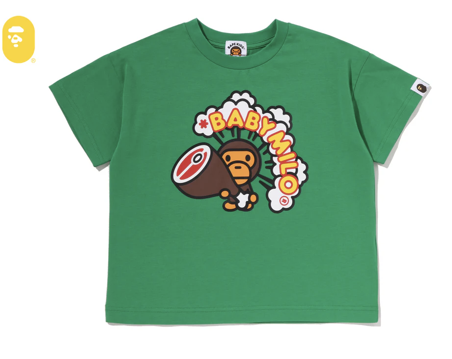 【BAPE童裝】0711發售 寬版BABY MILO MEAT RELAXED FIT TEE