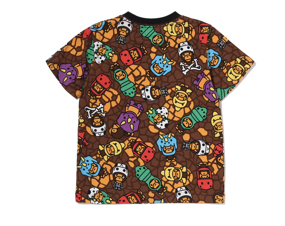 【BAPE童裝】0711發售 MILO MULTI DINOSAURS PATTERN TEE