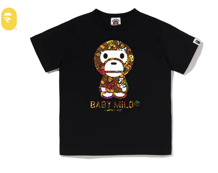【BAPE童裝】0711發售 MILO MULTI DINOSAURS PATTERN BABY MILO TEE