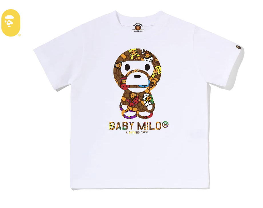 【BAPE童裝】0711發售 MILO MULTI DINOSAURS PATTERN BABY MILO TEE