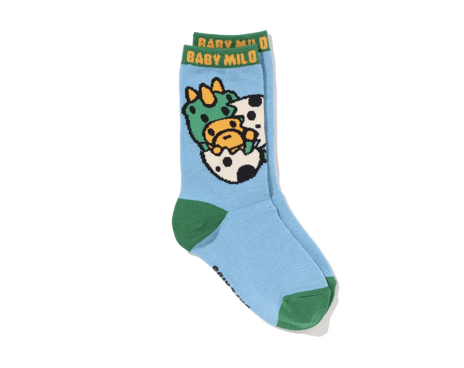 【BAPE童裝】0711發售 BABY MILO DINOSAURS SOCKS