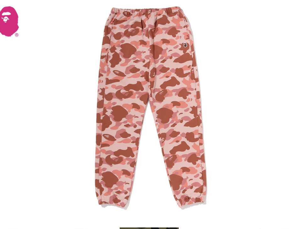 【BAPE女生】0711發售 1ST CAMO APE HEAD ONE POINT SWEAT PANTS