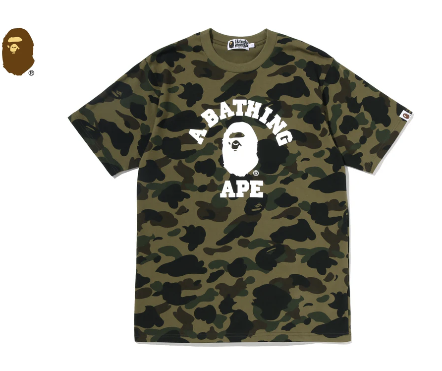 【BAPE男生】0711發售1ST CAMO COLLEGE TEE