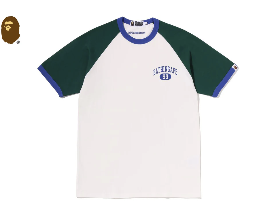 【BAPE男生】0711發售COLLEGE RAGLAN TEE