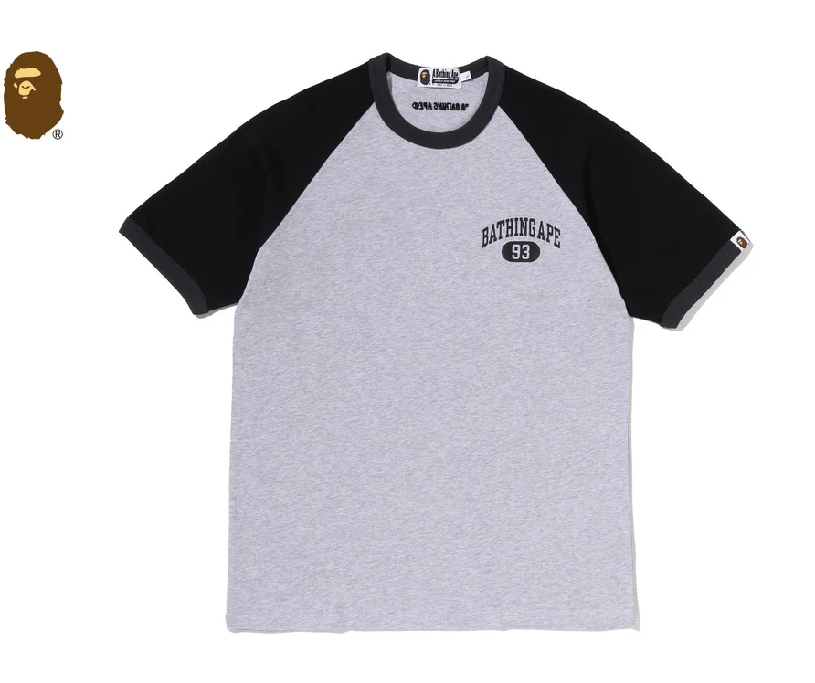 【BAPE男生】0711發售COLLEGE RAGLAN TEE