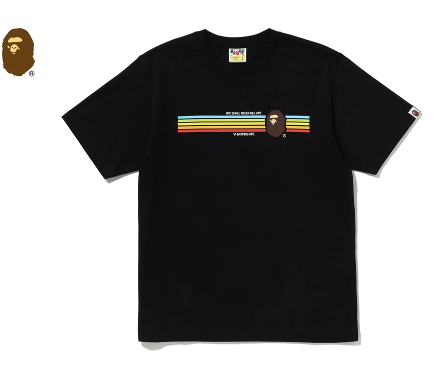 【BAPE男生】0711發售APE HEAD RAINBOW TEE