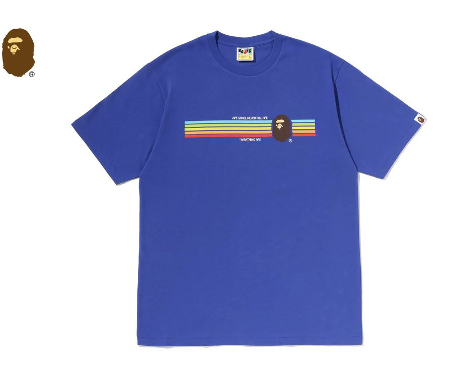 【BAPE男生】0711發售APE HEAD RAINBOW TEE