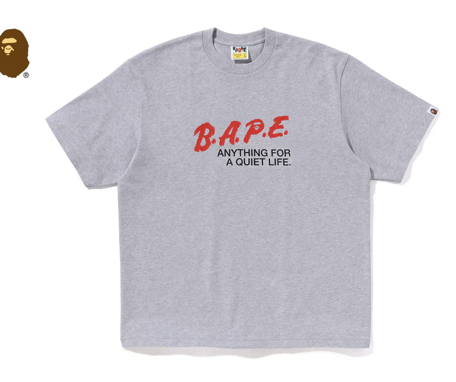 【BAPE男生】0711發售 寬版BAPE MOTTO LOGO RELAXED FIT TEE