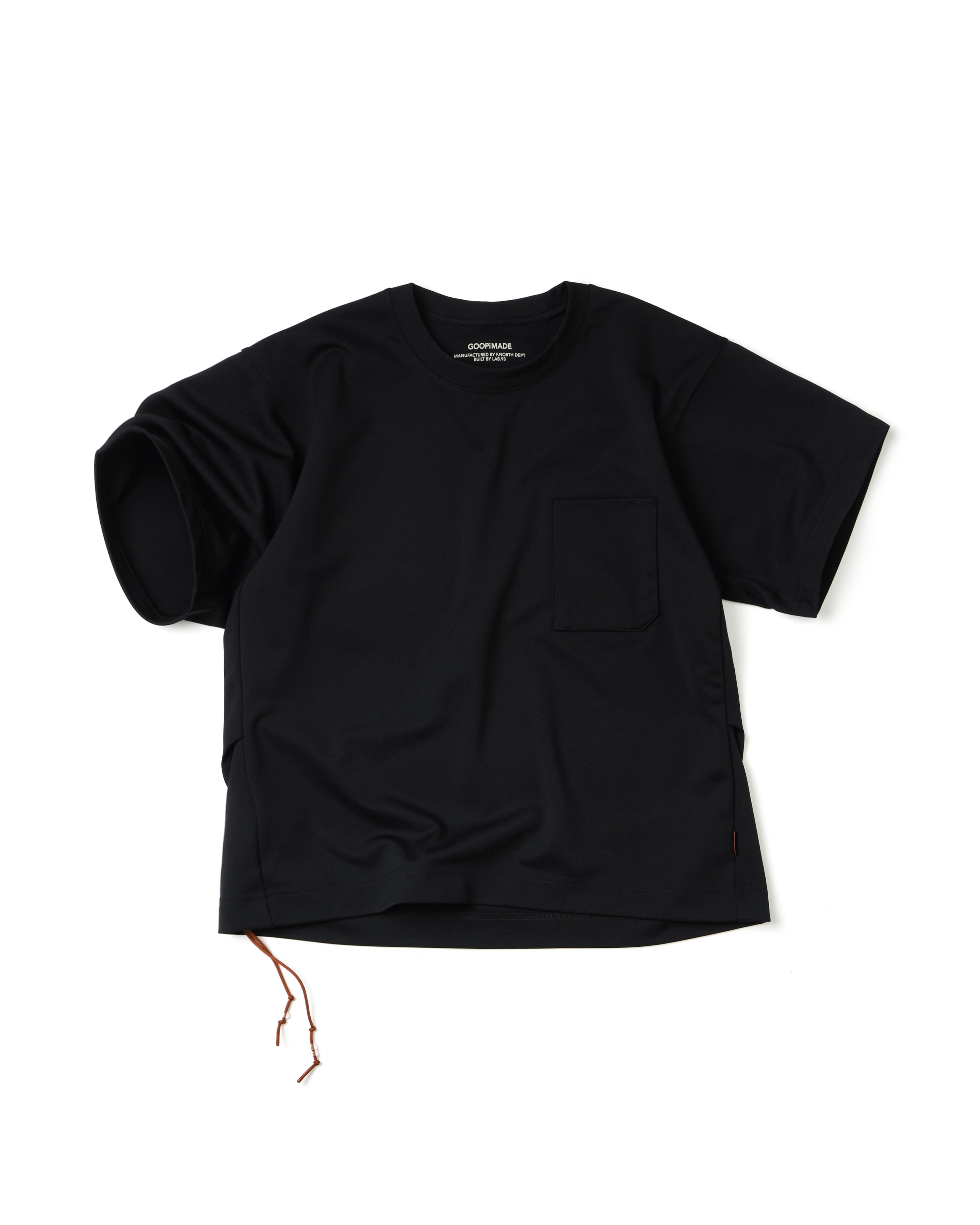 GOOPiMADE「定番‧簡約口袋短袖」SND1 - Basic Pocket Tee (Ver. Sharp) - Black