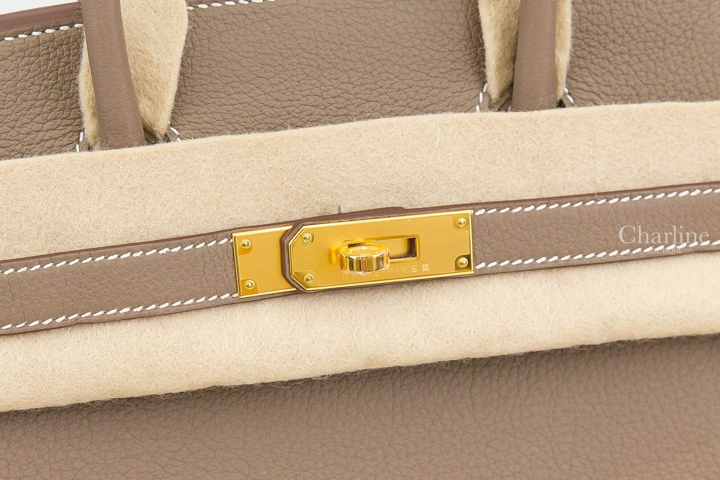 Hermès Birkin 30cm 18 Etoupe Veau Togo 大象灰金釦鉑金包