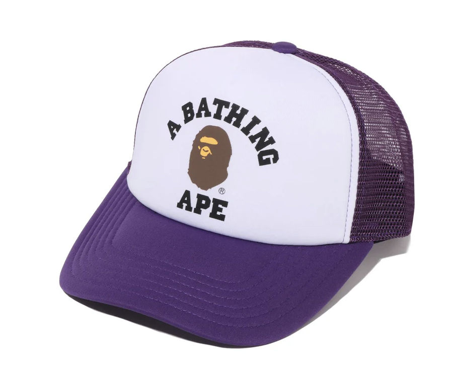 【BAPE配件】0711發售 COLLEGE MESH CAP