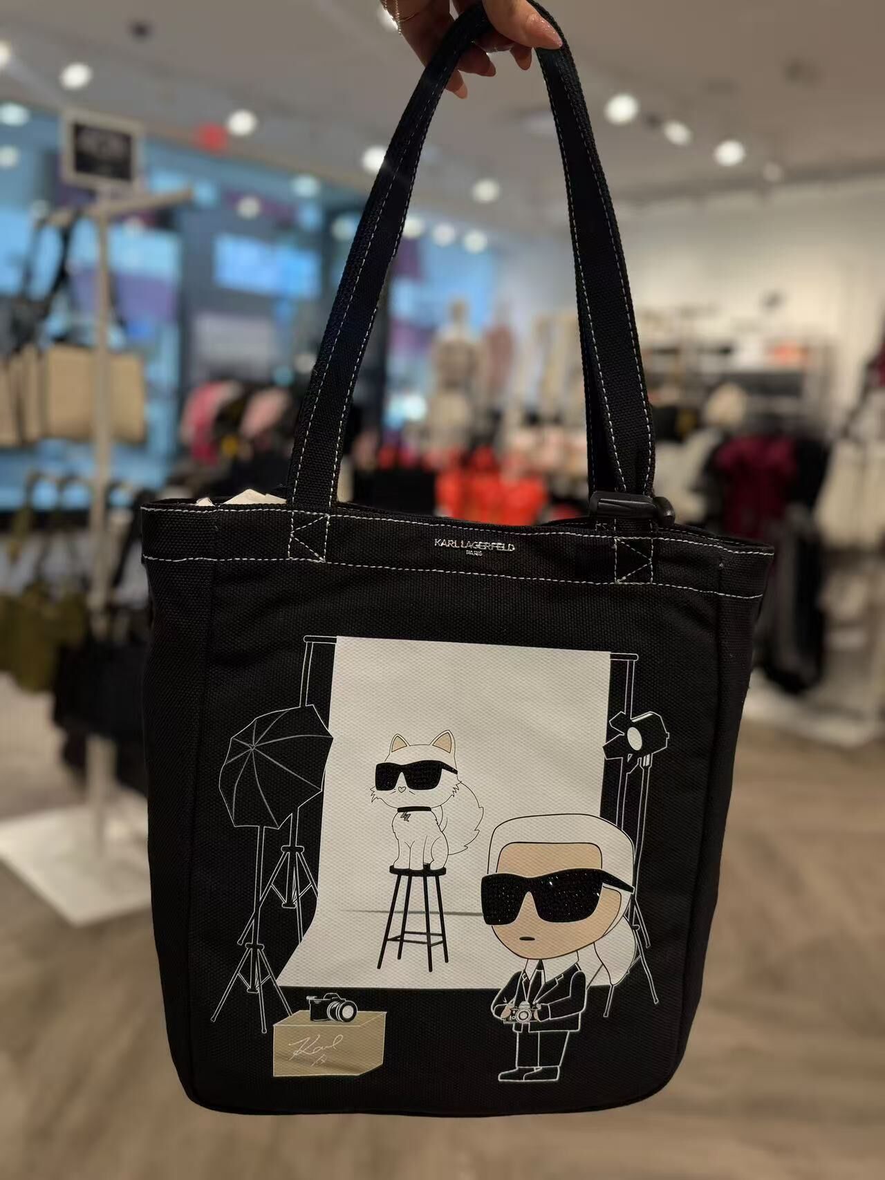【預購】Karl Lagerfeld H071023 攝影托特包 (黑色)