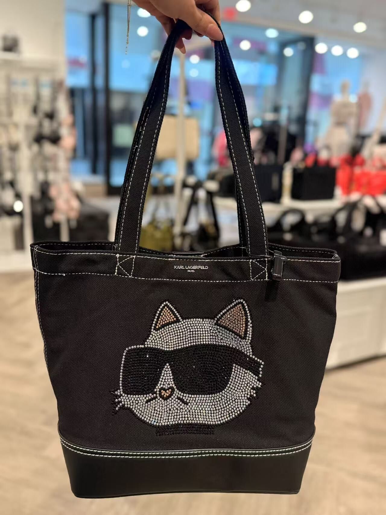 【預購】Karl Lagerfeld H071024 大頭貓托特包 (黑色)
