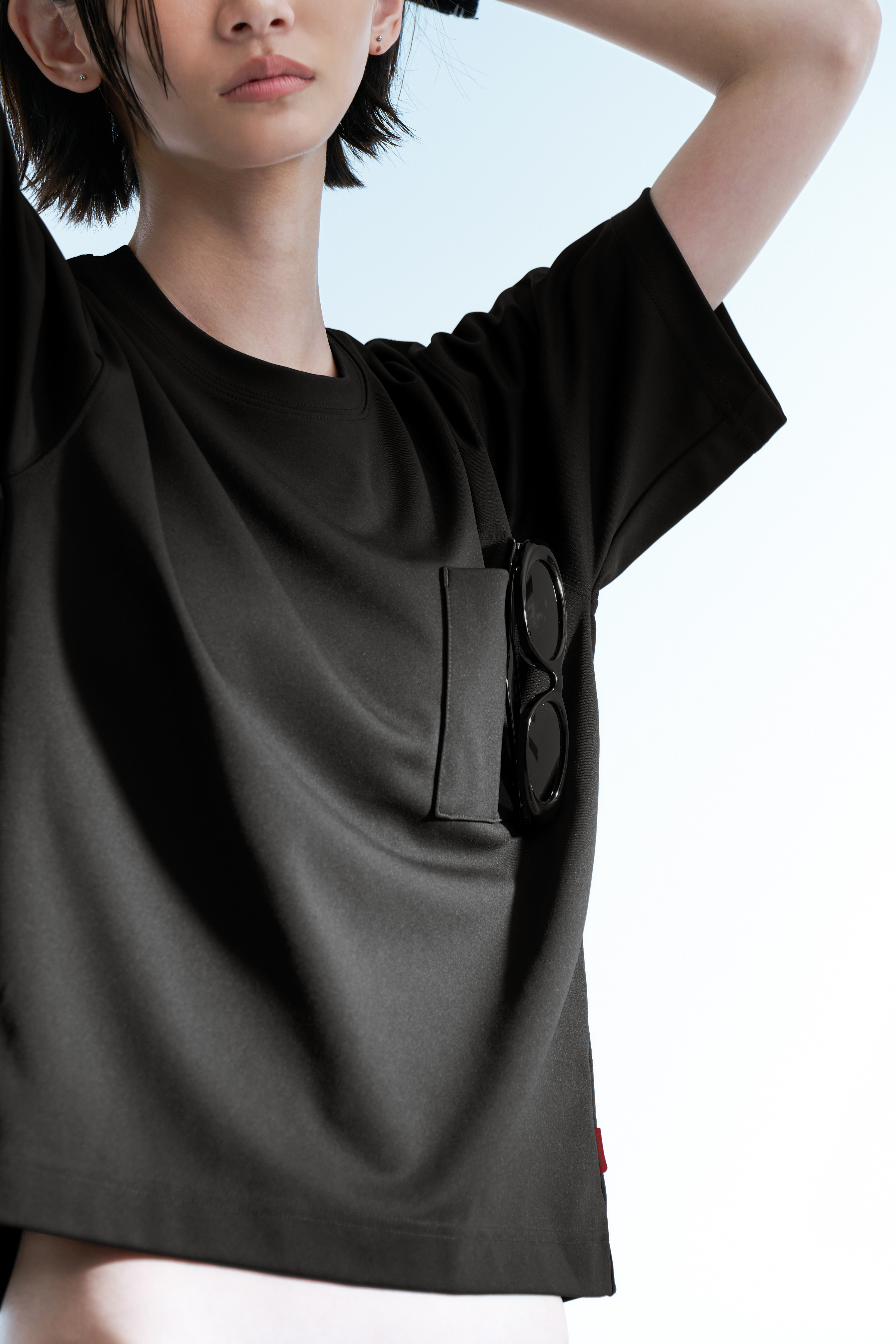 GOOPiMADE「定番‧簡約口袋短袖」SND1 - Basic Pocket Tee (Ver. Sharp) - Black