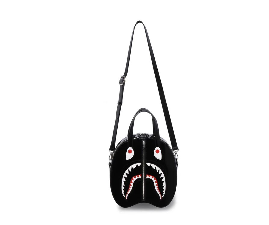 【BAPE配件】0711發售SHARK LEATHER SHOULDER BAG