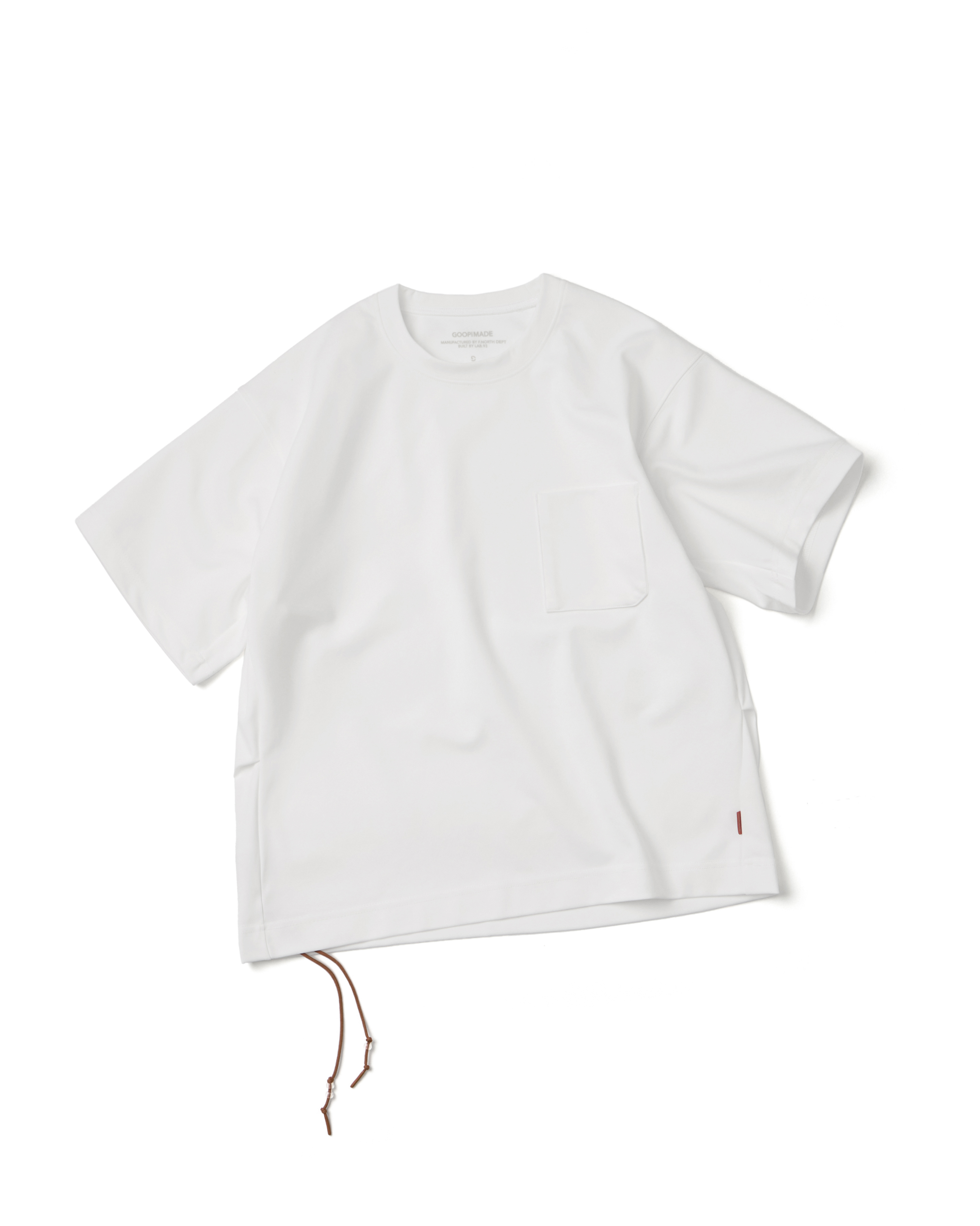 GOOPiMADE「定番‧簡約口袋短袖」SND1 - Basic Pocket Tee (Ver. Sharp) - White