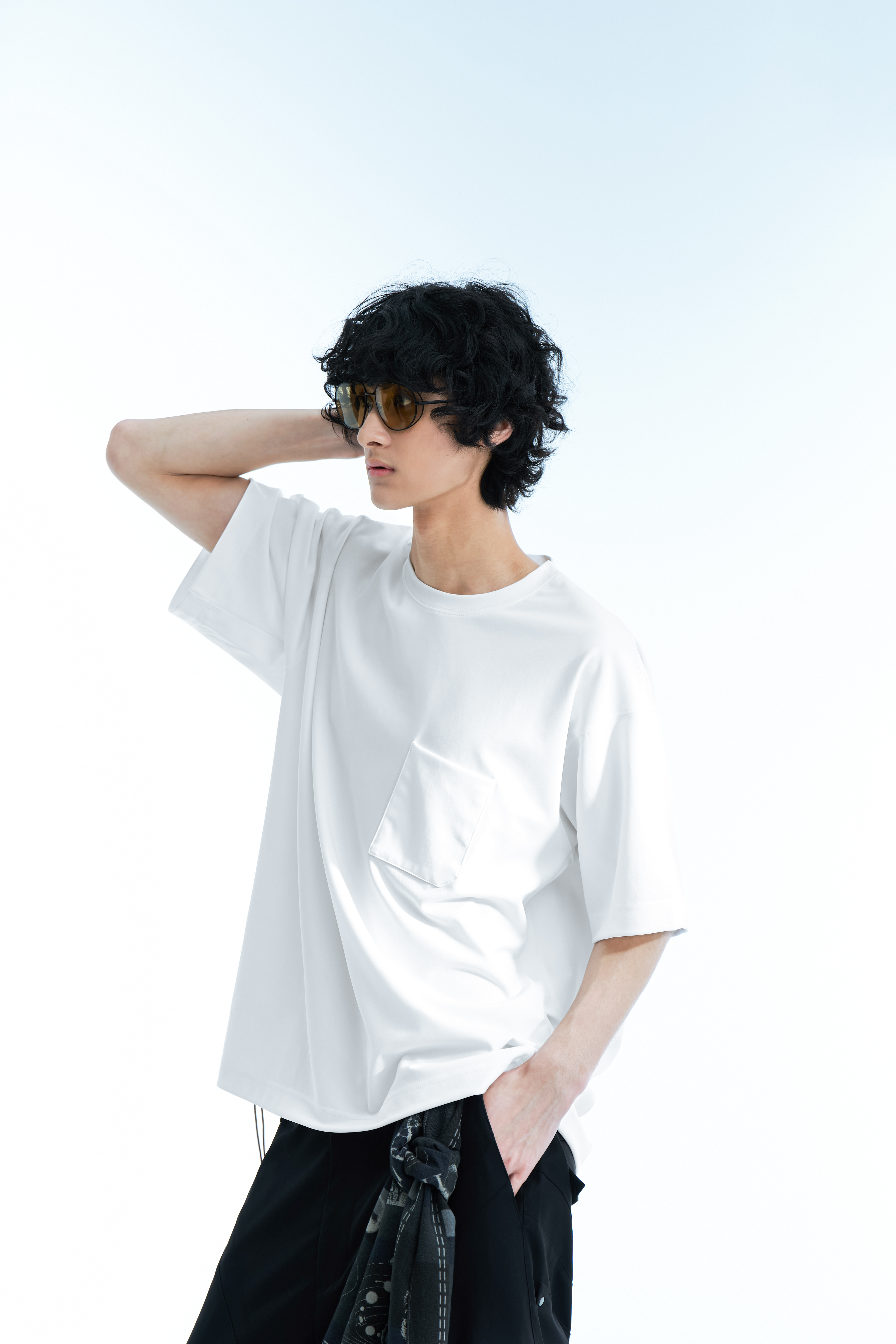 GOOPiMADE「定番‧簡約口袋短袖」SND1 - Basic Pocket Tee (Ver. Sharp) - White