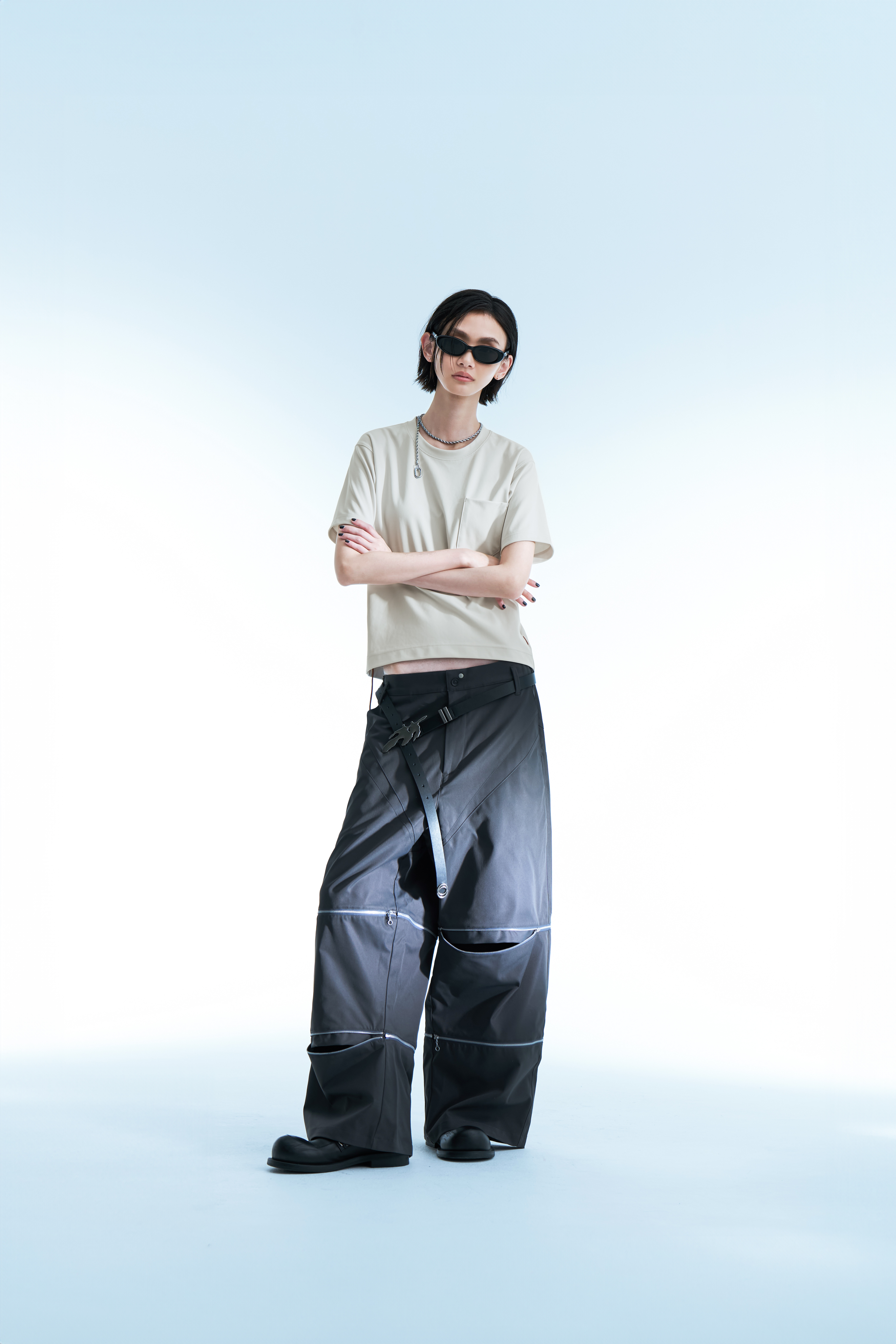 GOOPiMADE「定番‧簡約口袋短袖」SND1 - Basic Pocket Tee (Ver. Sharp) - Cream
