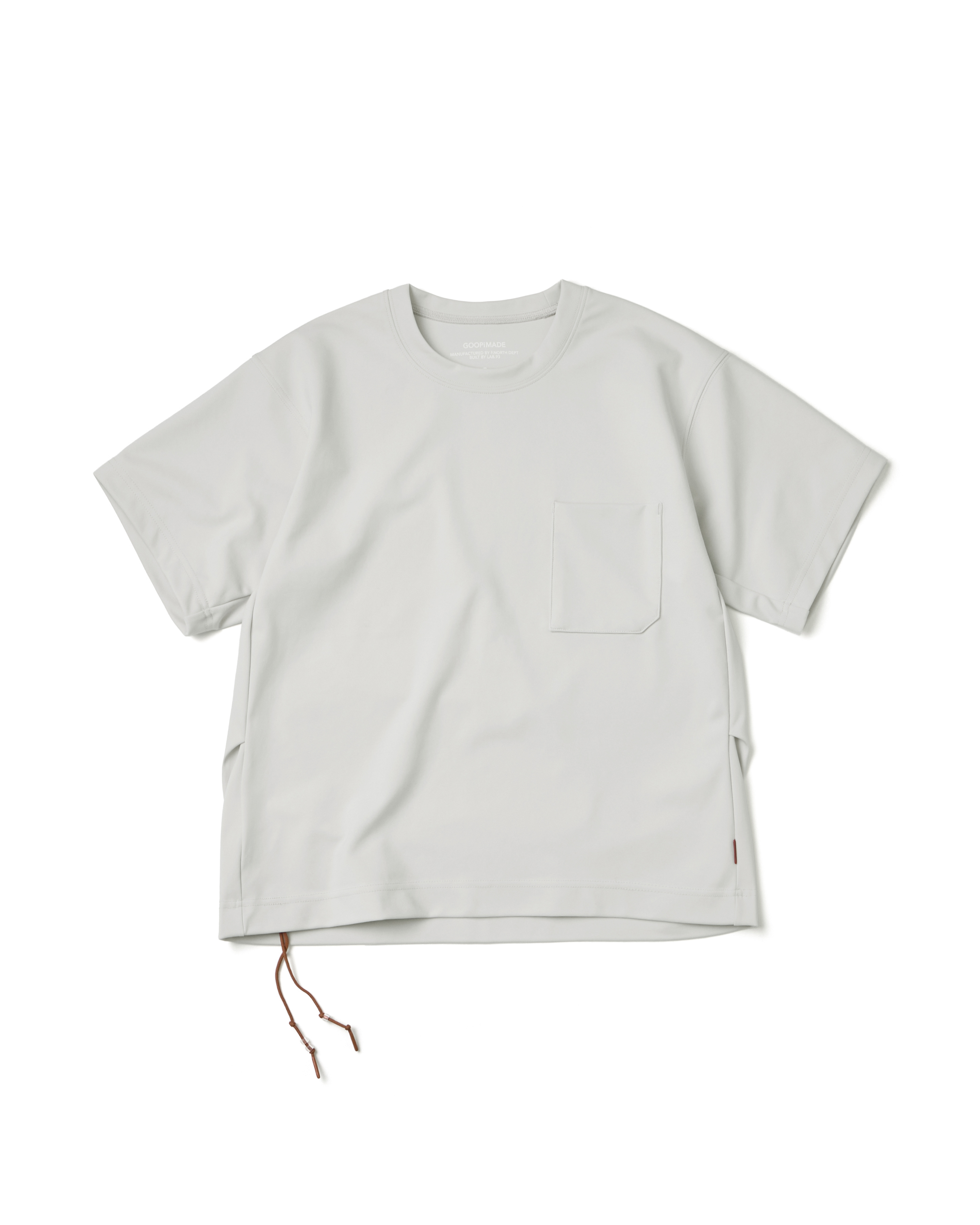 GOOPiMADE「定番‧簡約口袋短袖」SND1 - Basic Pocket Tee (Ver. Sharp) - Cream