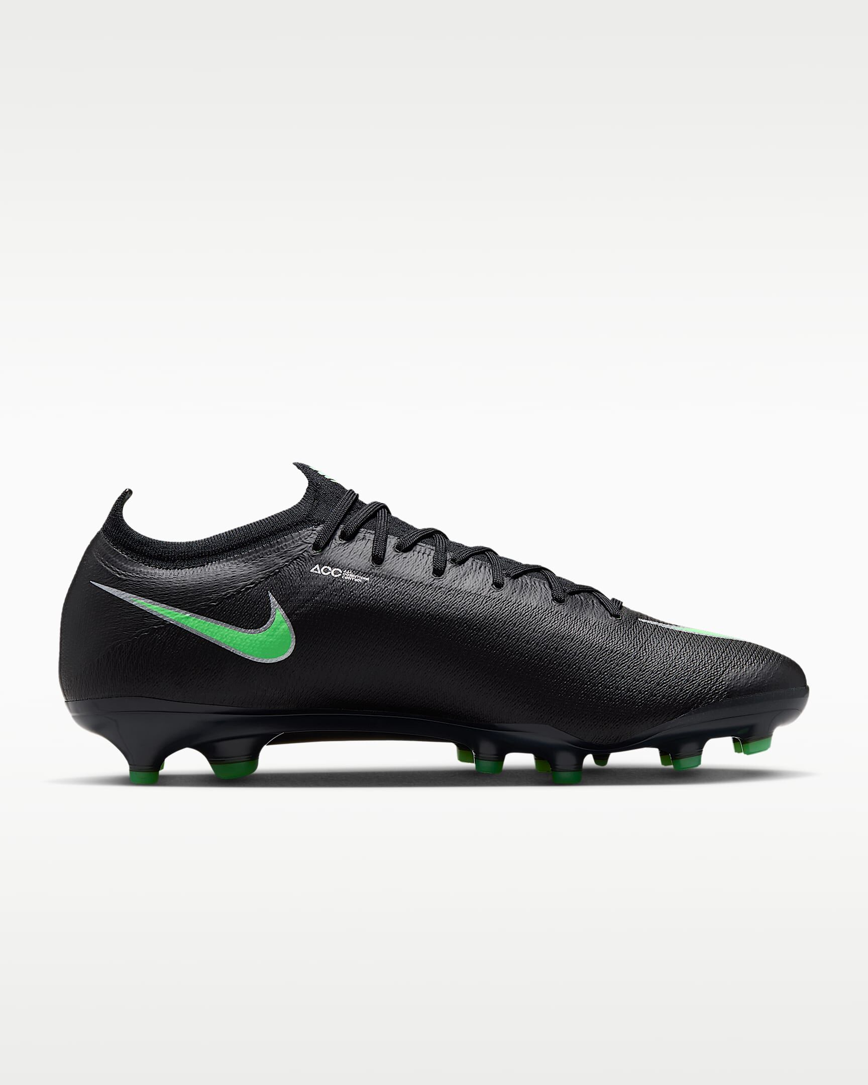 NIKE Vapor 17 Elite AG-PRO 仿草/草地足球鞋 黑綠色