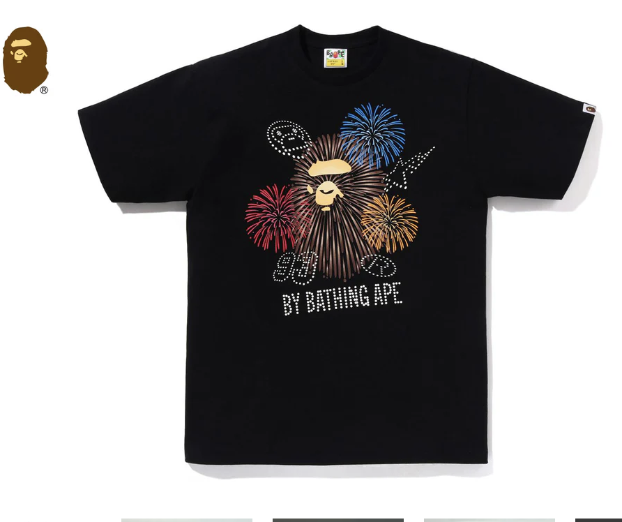 【BAPE夏日祭典限定】0711發售 夜光FIREWORK BY BATHING APE TEE