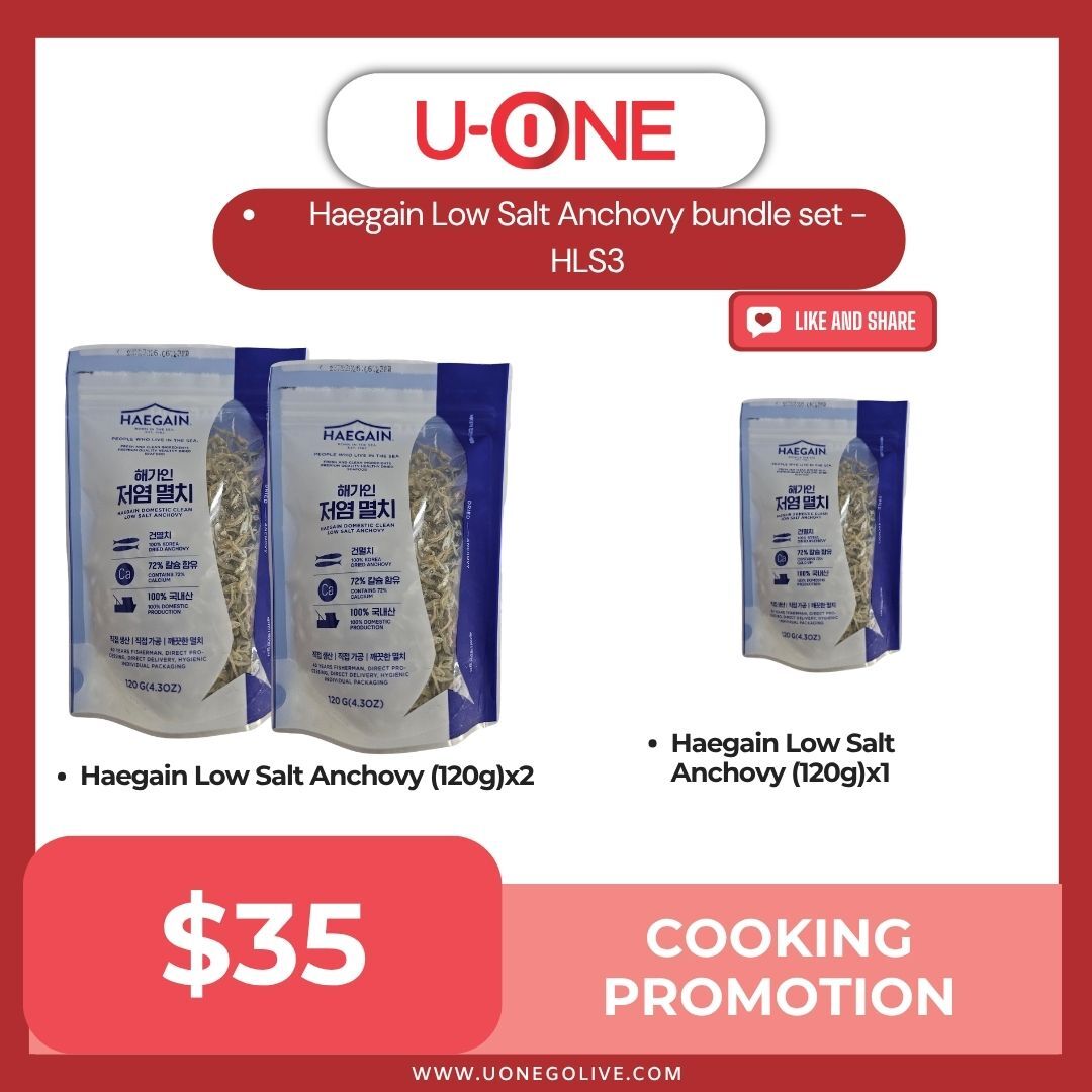 Haegain Low Salt Anchovy bundle set - HLS3