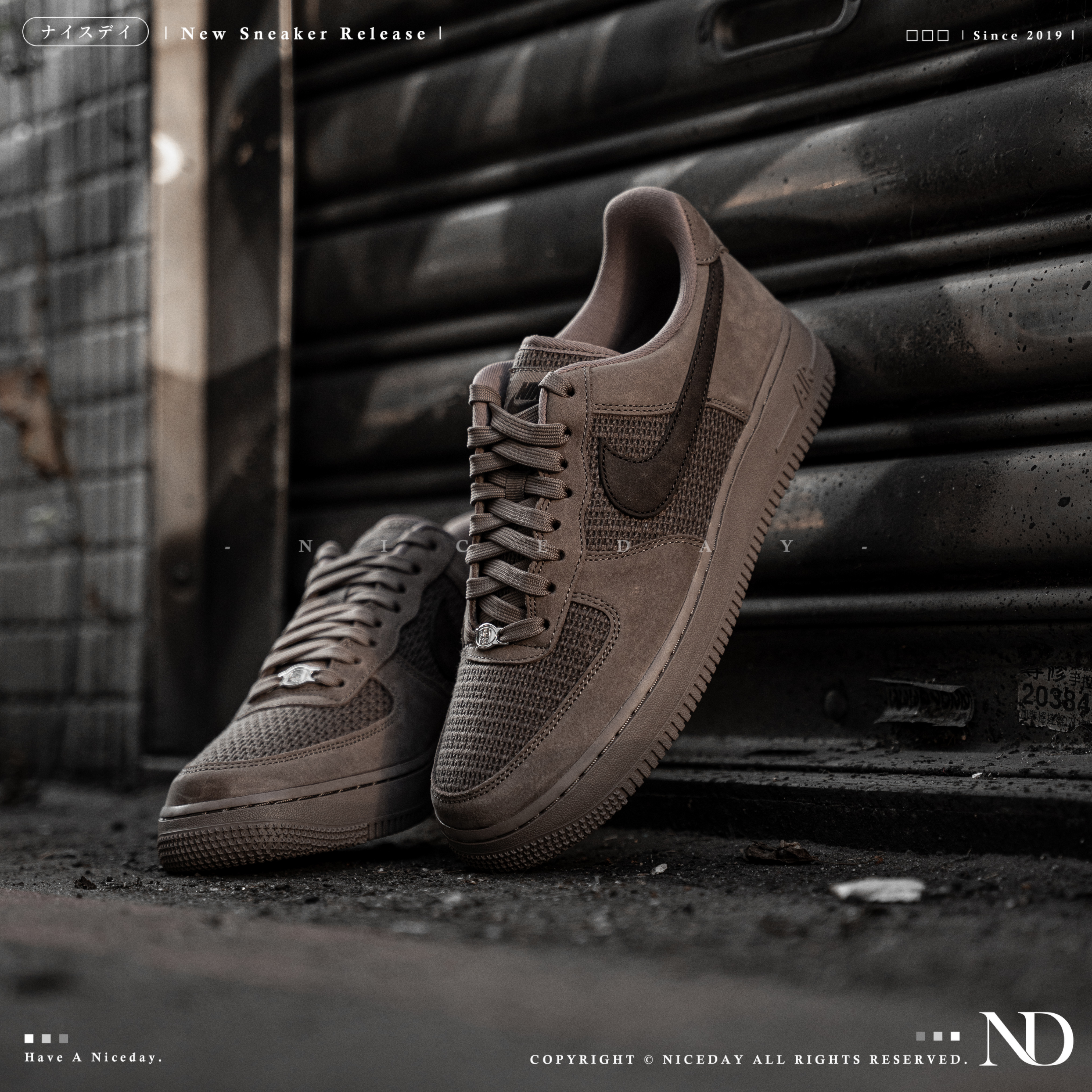 NICEDAY 現貨 Nike Air Force 1 Low 摩卡 可可 棕色 深棕 咖啡 麂皮 網布 布朗尼 IW2020-110
