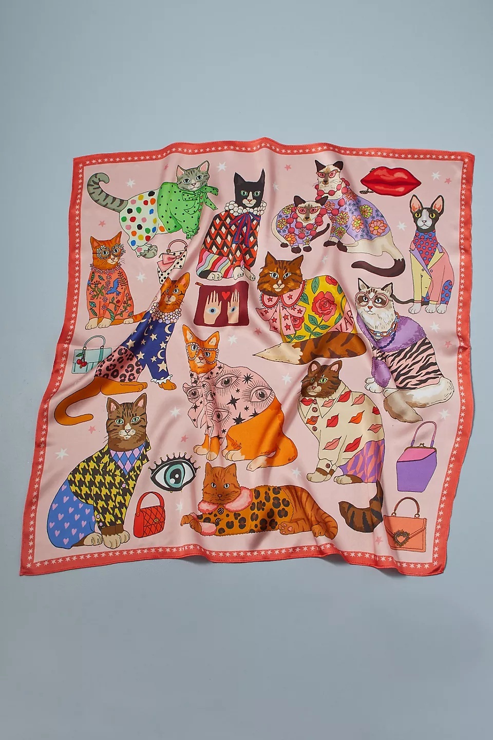 Karen Mabon Silk Scarf Fashion Cat