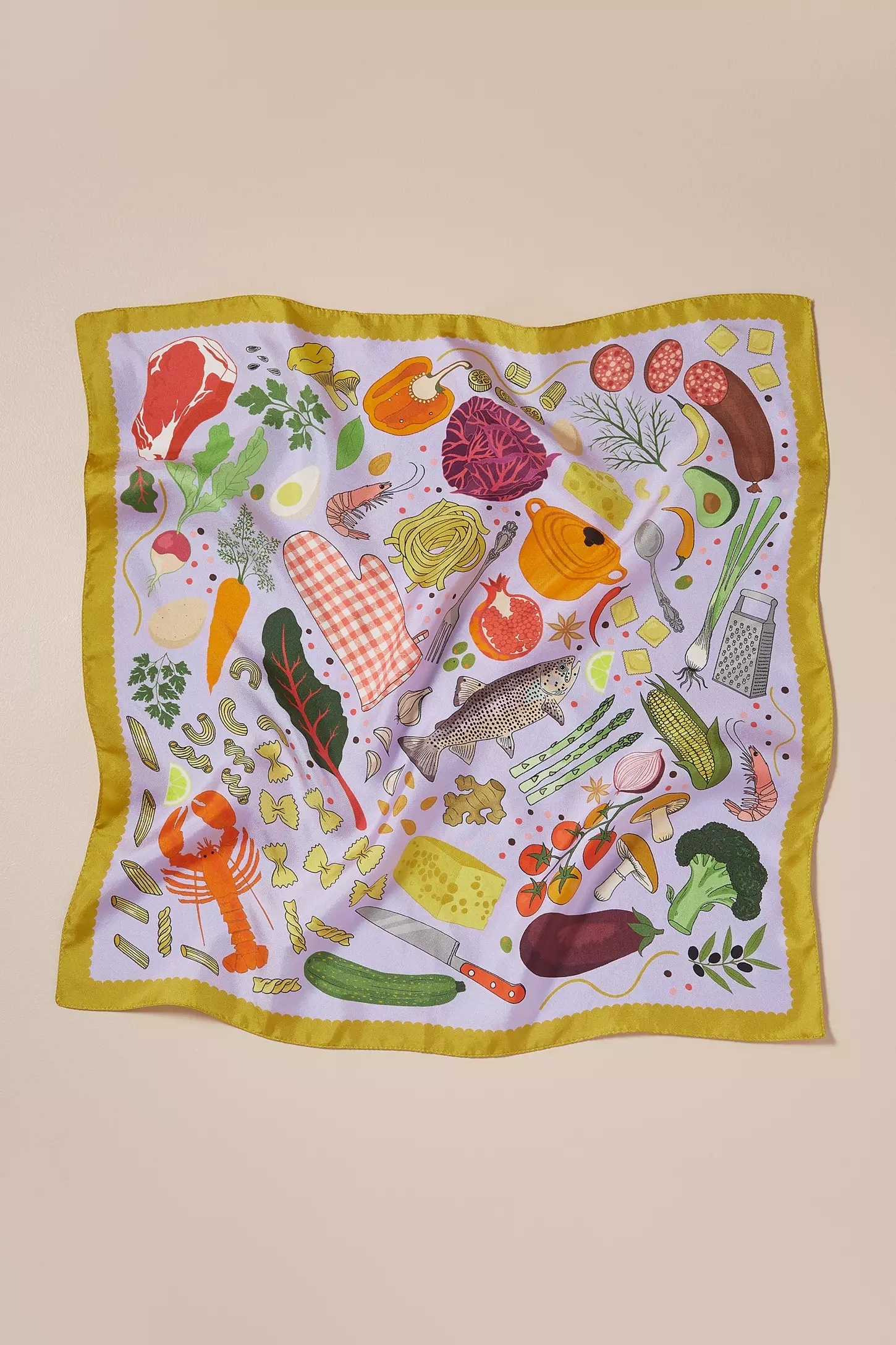 Karen Mabon Silk Scarf Chef's Table