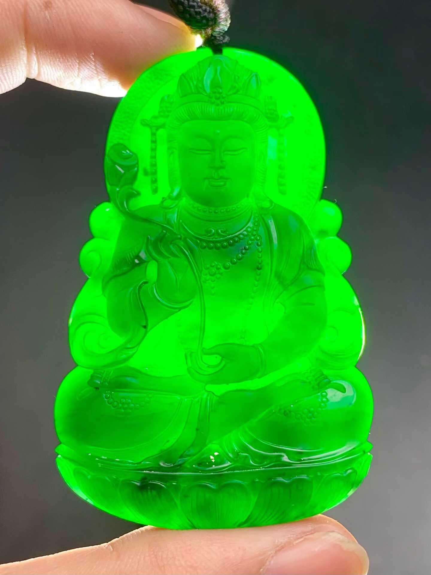 628410 翡翠墨翠大勢至菩薩