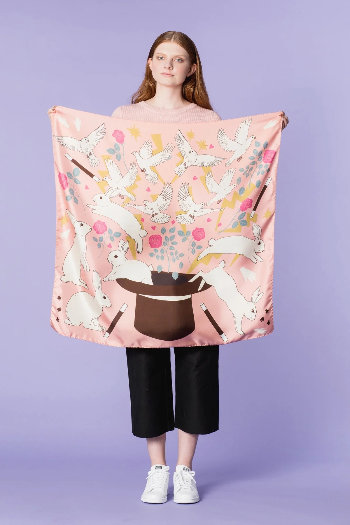 Karen Mabon Silk Scarf Magican's hat