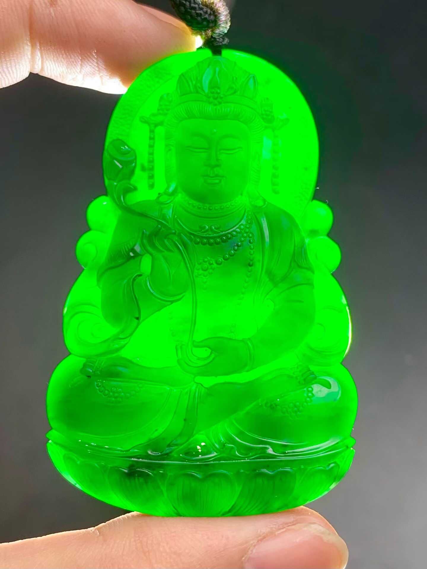628410 翡翠墨翠大勢至菩薩